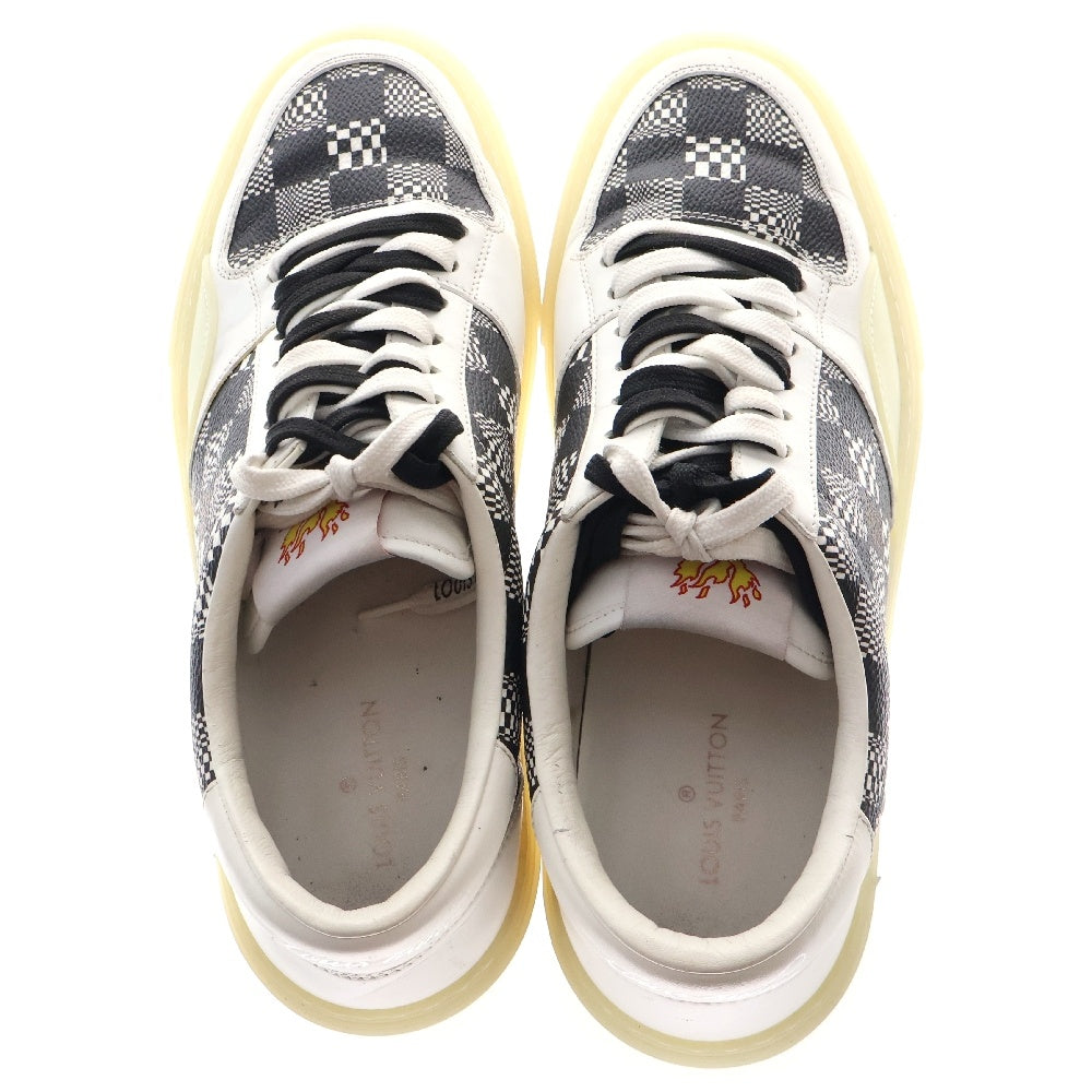 LOUIS VUITTON(ルイヴィトン) 21SS ディストーテッド ダミエLVオリ・ラインスニーカー ホワイト MS1220