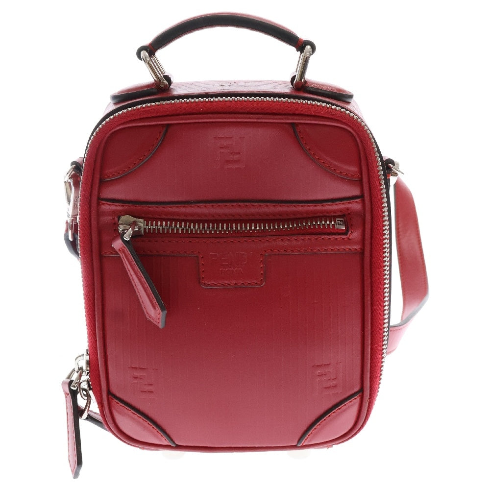 FENDI(フェンディ) クロスボディ レザー 2WAYショルダーバッグ レッド 7VA542 AG0R