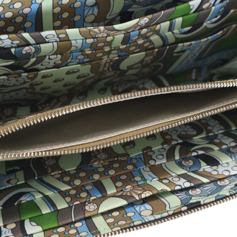 HERMES(エルメス) アザップ シルクイン コリエドシアン ラウンドジップ長財布 B刻印 ブラウン
