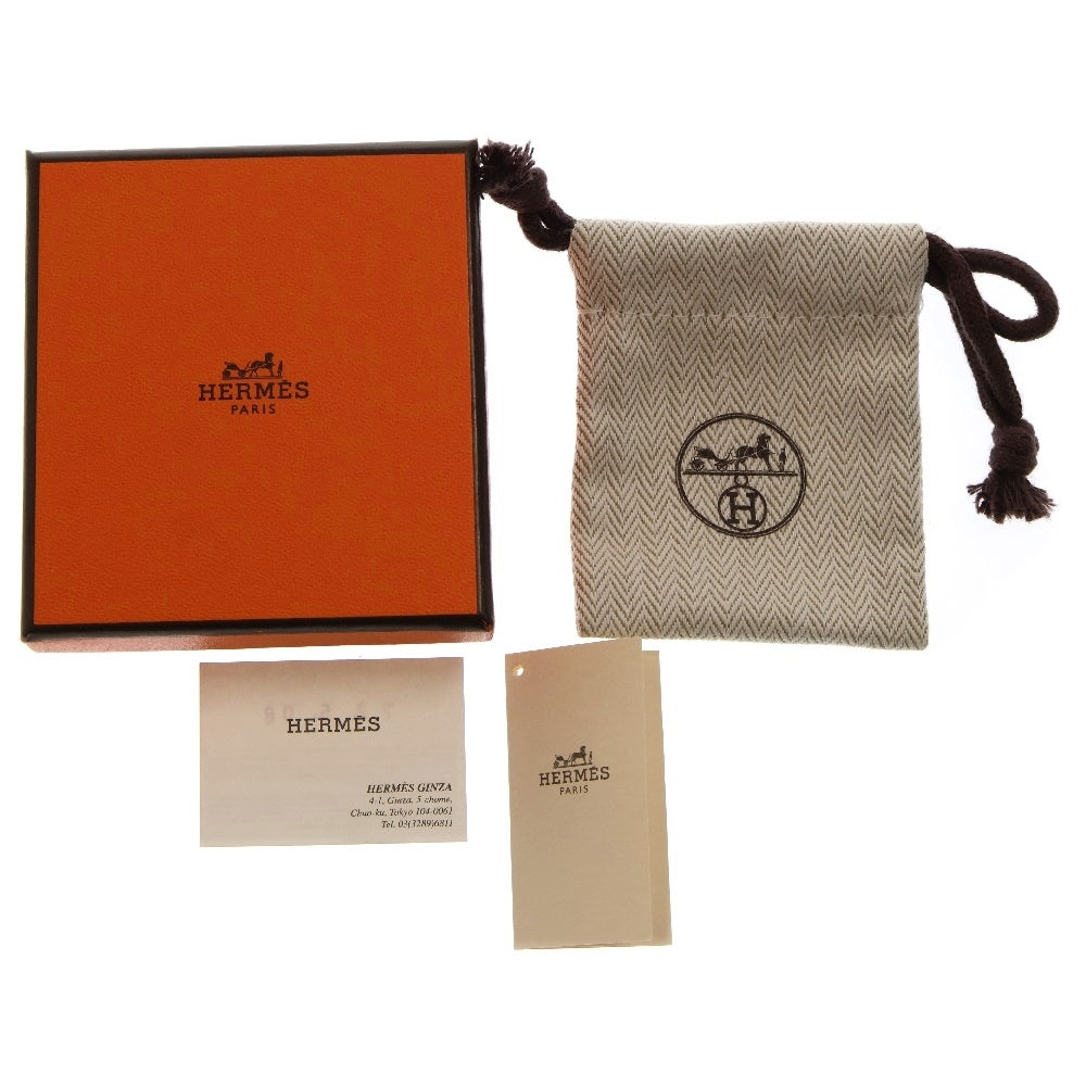 HERMES(エルメス) AS DE COUER アスドゥクール ハートピアス ゴールド/ホワイト レディース Z刻印