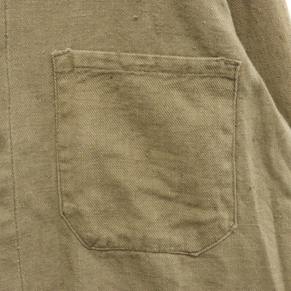 VINTAGE(ヴィンテージ) GERMAN ARMY ドイツ軍 スタンドカラー ダブル シェフ コックジャケット カーキ
