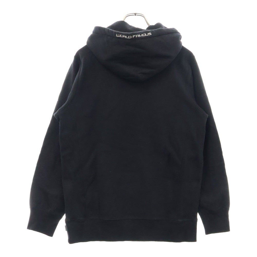 SUPREME(シュプリーム) 17SS Sequin Logo Hooded Sweatshirt スパンコールロゴ フーディープルオーバーパーカー ブラック