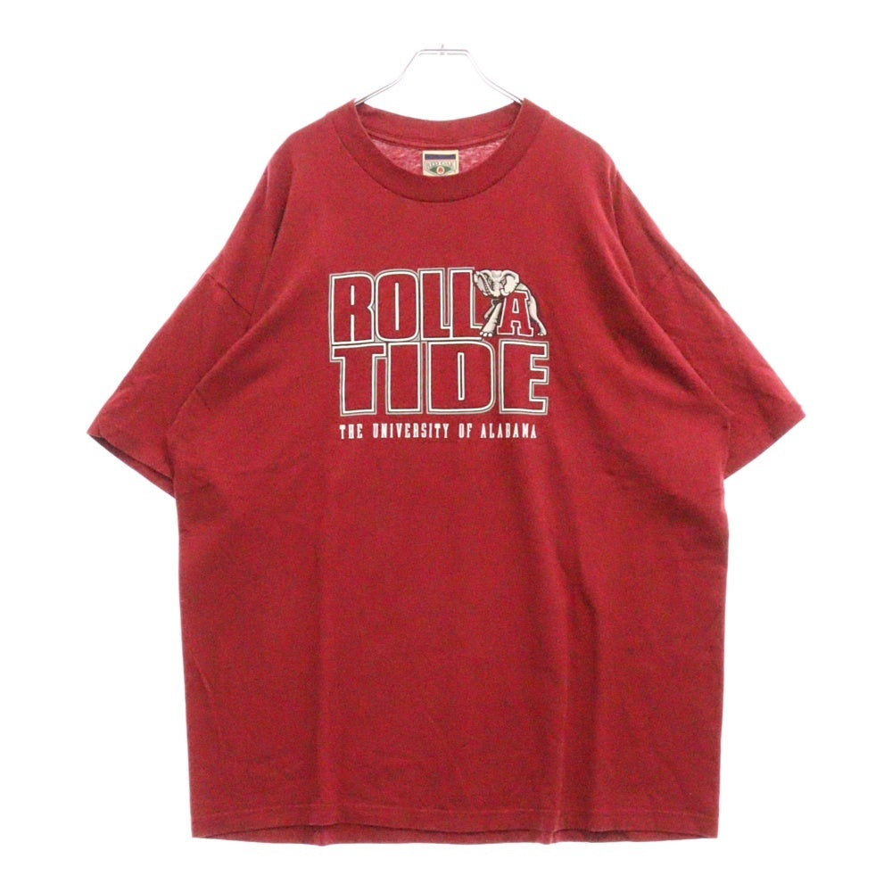 VINTAGE(ヴィンテージ) ROLL TIDE University of Alabama Red Oak ロールタイド アラバマ カレッジTシャツ レッド