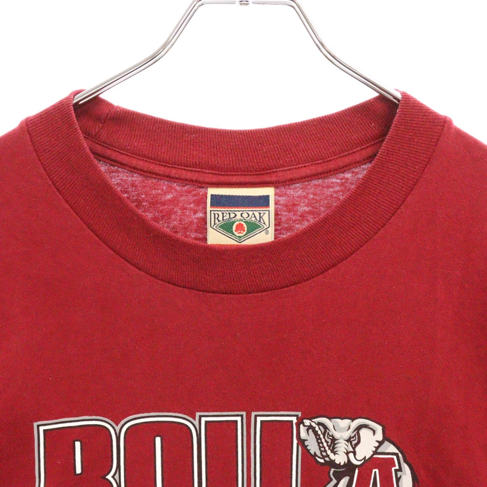 VINTAGE(ヴィンテージ) ROLL TIDE University of Alabama Red Oak ロールタイド アラバマ カレッジTシャツ レッド