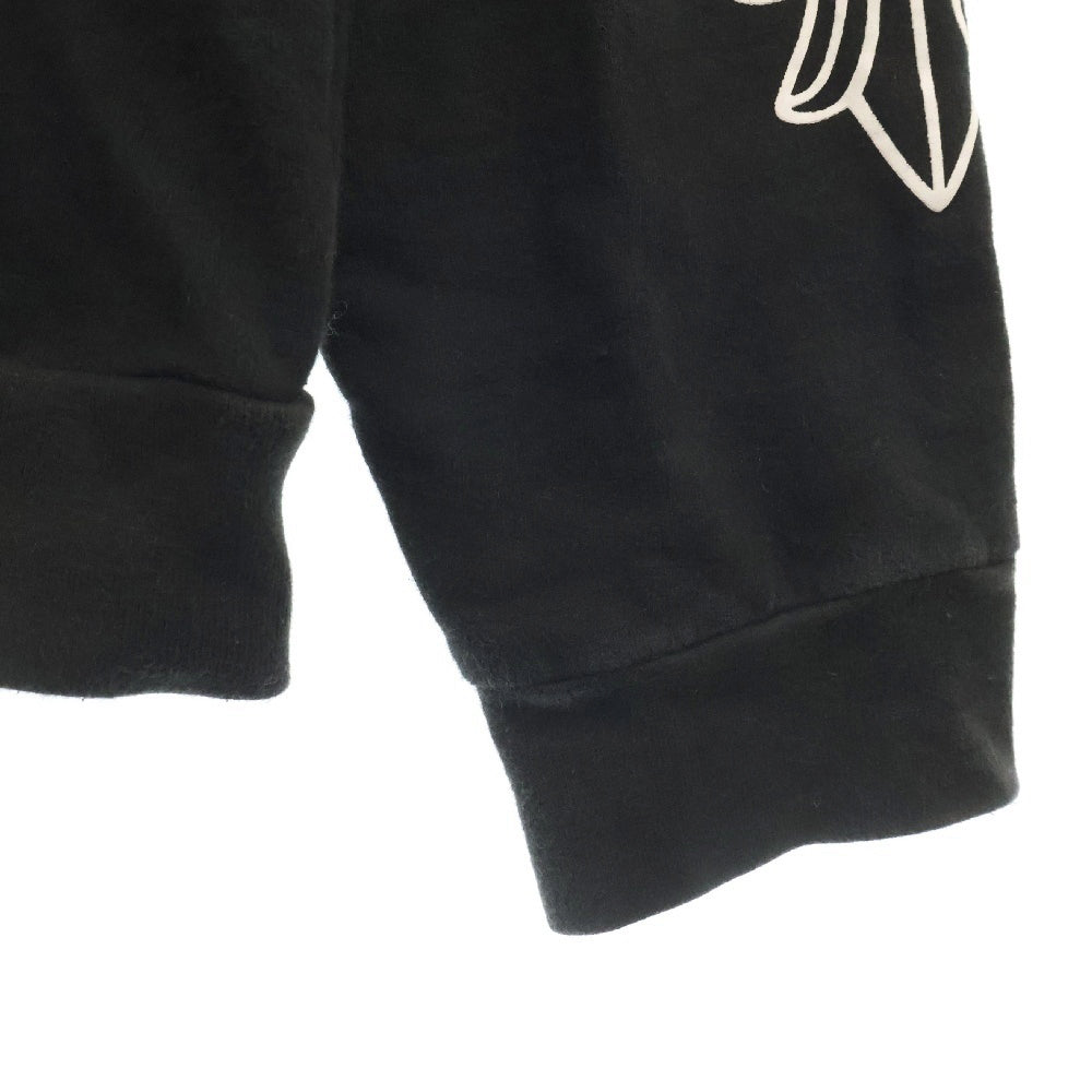 CHROME HEARTS(クロムハーツ) Horseshoe L/S Sweatshirt ホースシュープリント 袖フローラル スウェットトレーナー ブラック