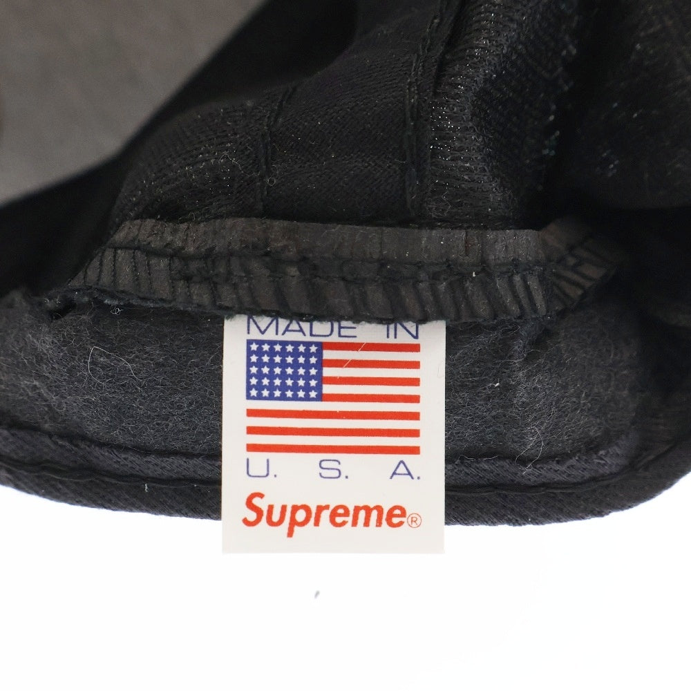 SUPREME(シュプリーム) 15SS CREEPER 5-Panel FTPロゴ 総柄 パネルキャップ ブラック/ホワイト