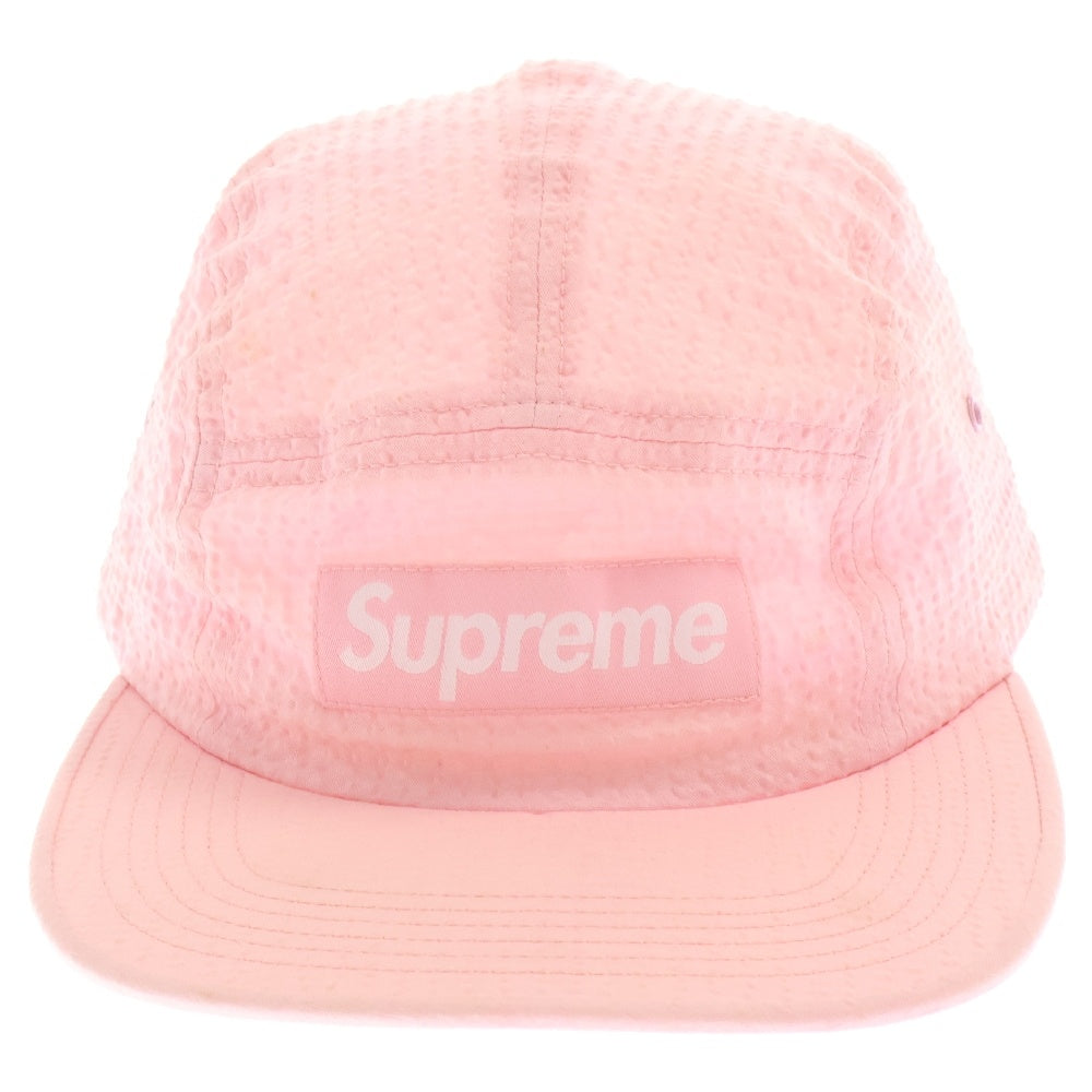 SUPREME(シュプリーム) 17SS Tonal Seersucker Camp Cap トーナル シアサッカー キャップ ピンク