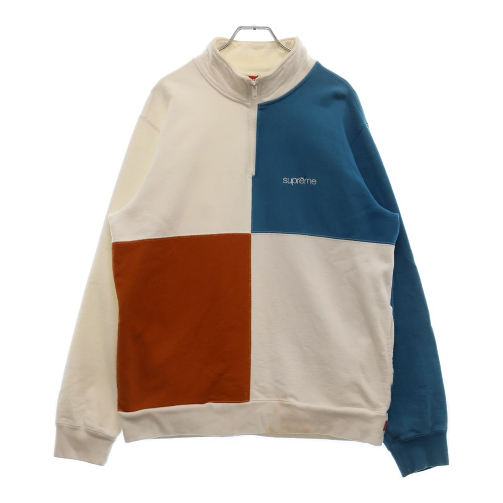 SUPREME(シュプリーム) 18SS Color Blocked Half Zip カラーブロック ハーフジップ スウェット トレーナー マルチカラー