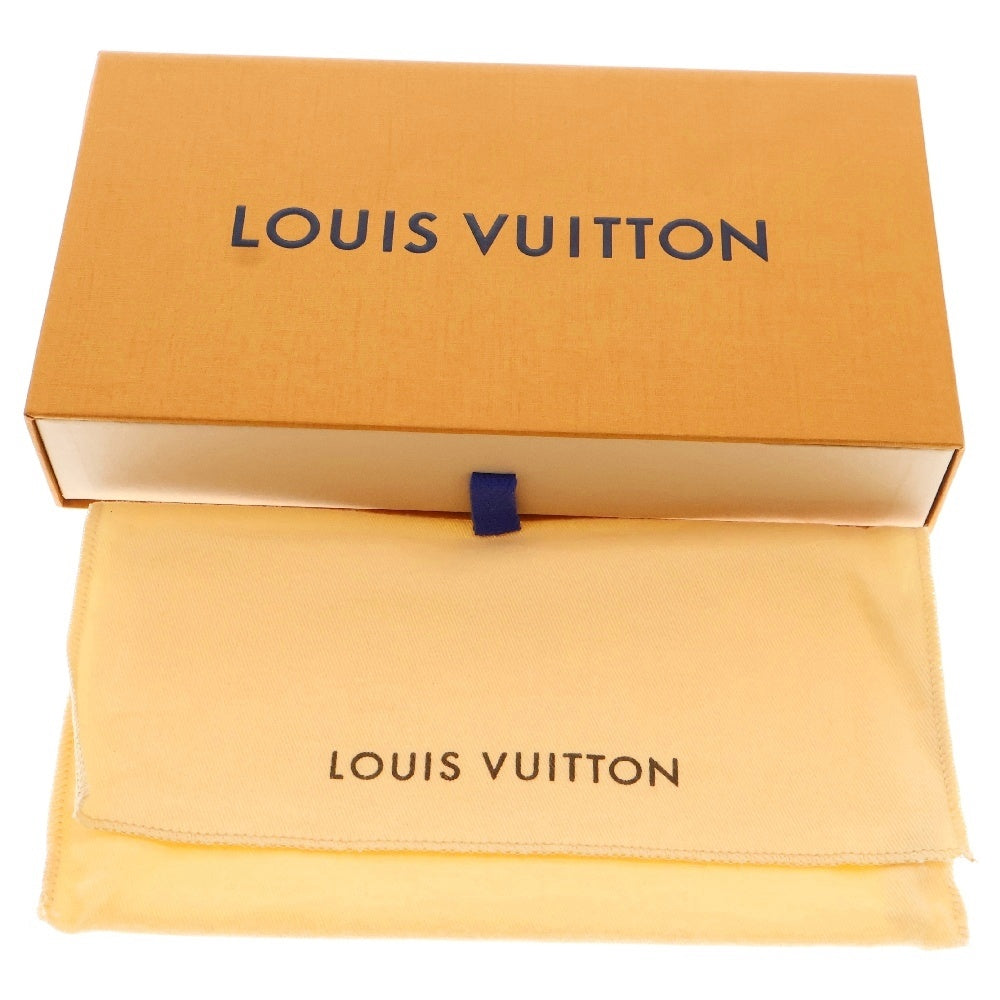 LOUIS VUITTON(ルイヴィトン) ×草間彌生 モノグラム パンプキンドット ジッピーウォレット レザー長財布 イエロー/ブラウン M60449