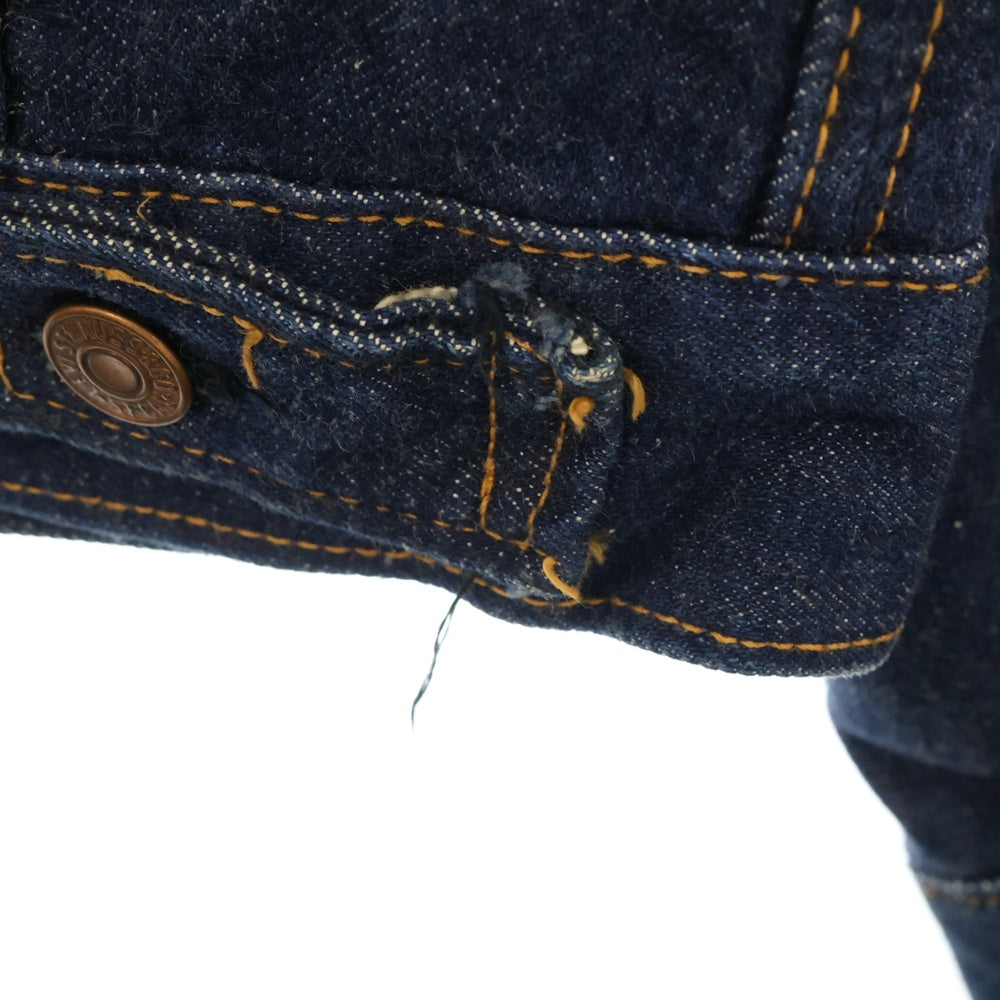 Levi's(リーバイス) 60s-70s VINTAGE 70505 BIG E ボタン裏刻印524 ブランケット付きデニムトラッカージャケット インディゴ