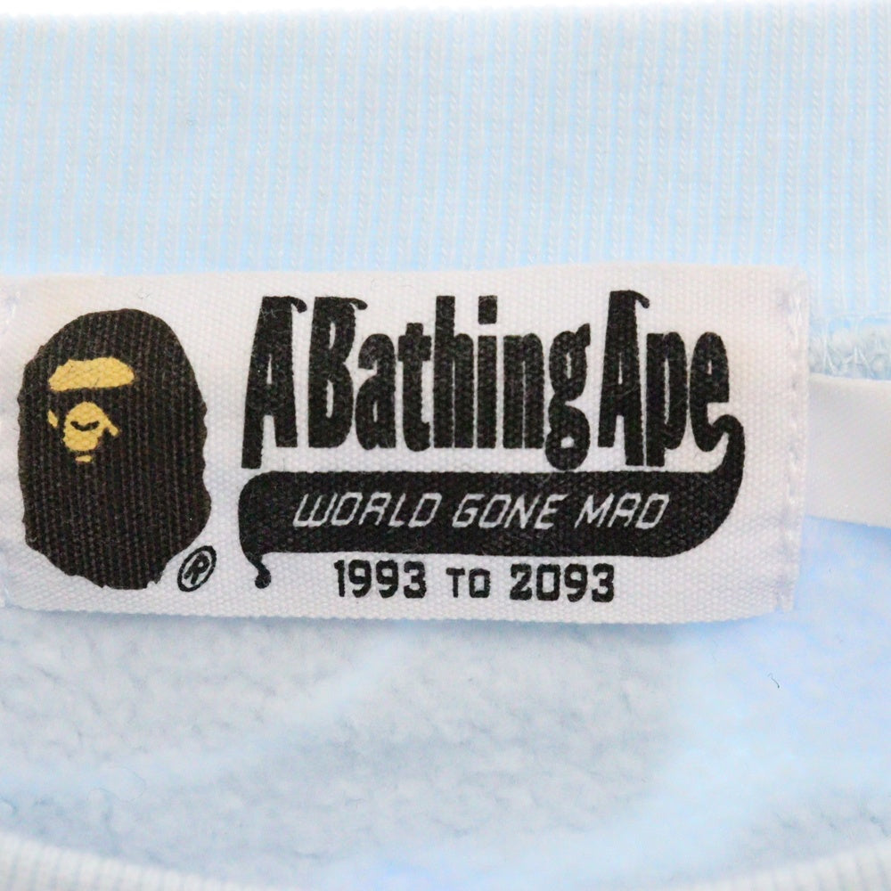 A BATHING APE(アベイシングエイプ) ABC CAMO ASINKA 総柄 クルーネック スウェット トレーナー ブルー