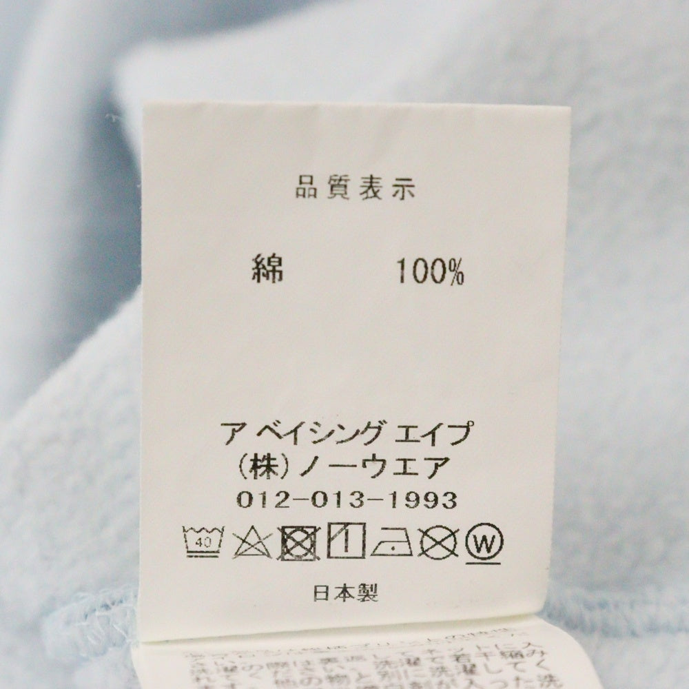 A BATHING APE(アベイシングエイプ) ABC CAMO ASINKA 総柄 クルーネック スウェット トレーナー ブルー
