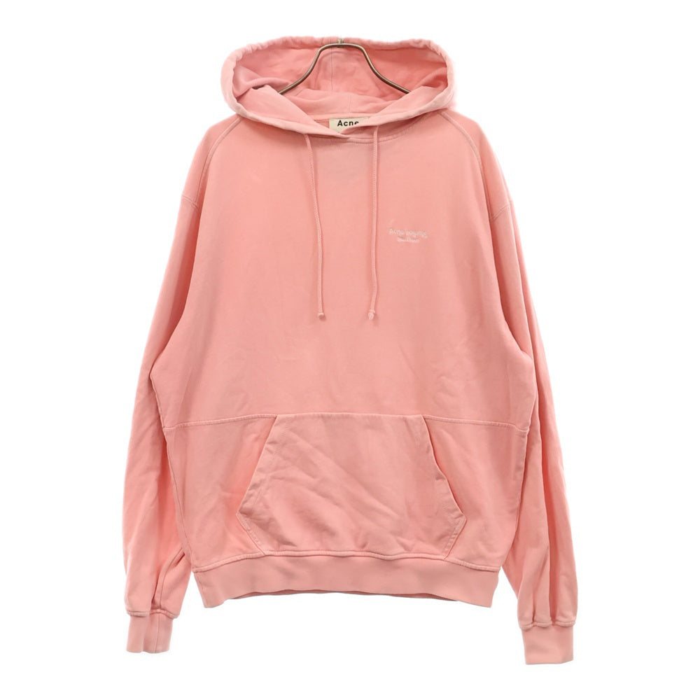 ACNE(アクネ) Stock holm ストックホルム 刺繍ロゴ スウェット プルオーバーパーカー FN-WN-SWEA000001 ピンク