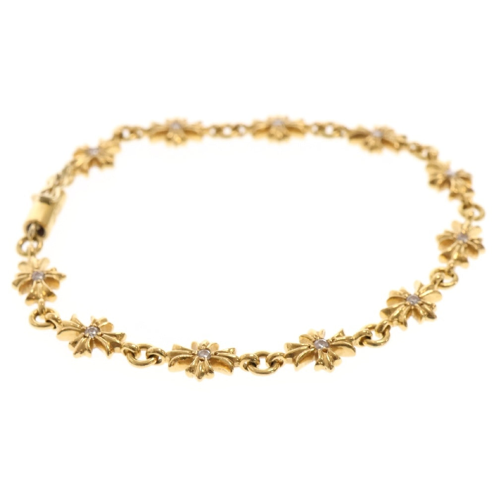 CHROME HEARTS(クロムハーツ) 22K TNY E CH PLS P/DIA タイニーE CHプラス ブレスレット PAVEダイヤ ゴールド BCA026