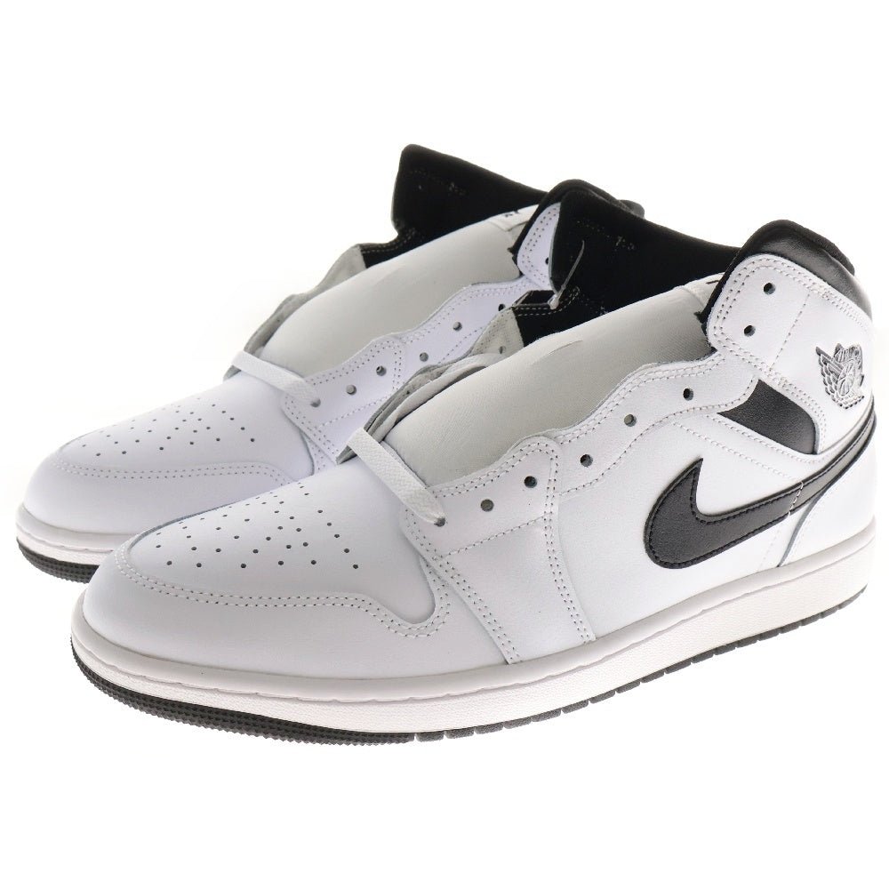 NIKE(ナイキ) Air Jordan 1 Mid エアジョーダン1 ミッドカットスニーカー ブラック/ホワイト DQ8426-132 US13/31cm