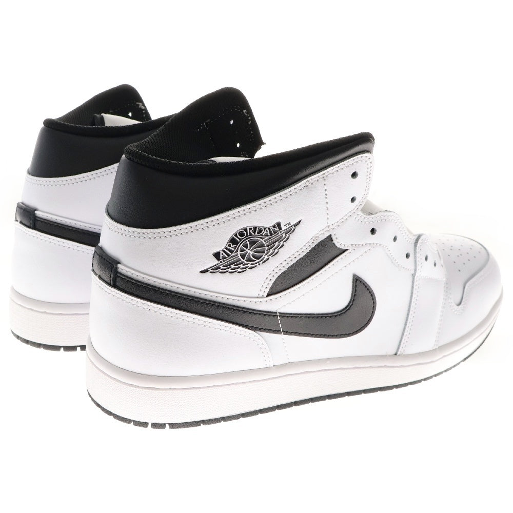 NIKE(ナイキ) Air Jordan 1 Mid エアジョーダン1 ミッドカットスニーカー ブラック/ホワイト DQ8426-132 US13/31cm