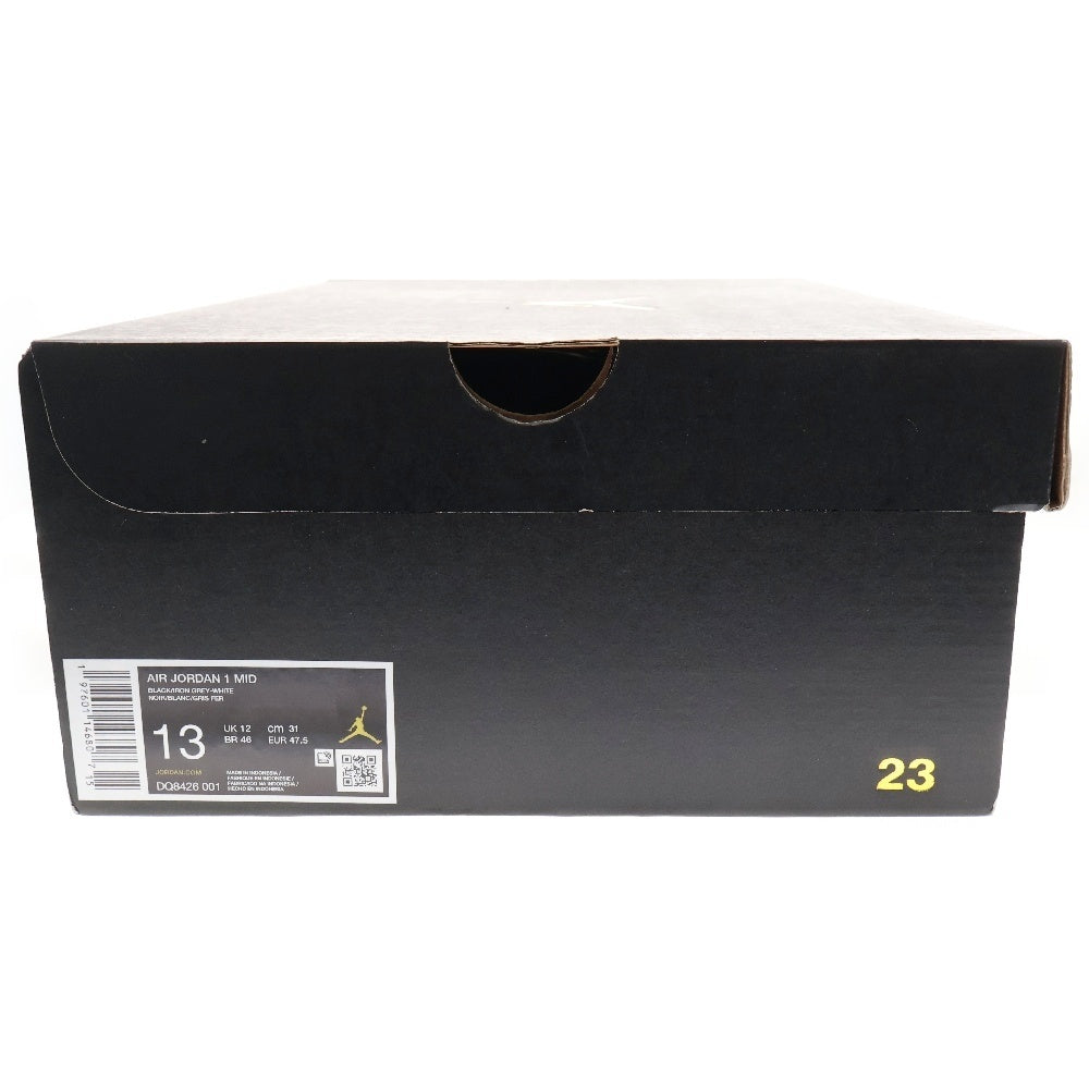 NIKE(ナイキ) Air Jordan 1 Mid エアジョーダン1 ミッドカットスニーカー ブラック/グレー DQ8426-001 US13/31cm