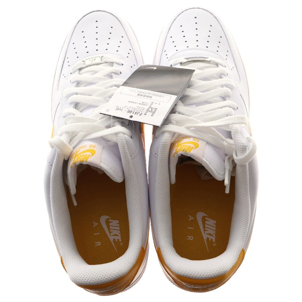 NIKE(ナイキ) AIR FORCE 1 '07 エアフォース1 ローカットスニーカー FJ4146-105 ホワイト/イエロー US 13/31cm