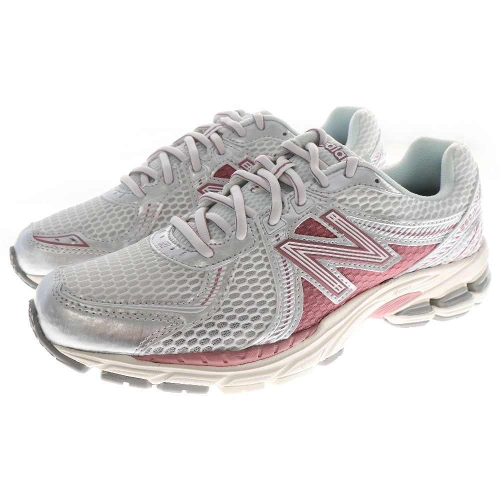 New Balance(ニューバランス) ML860CC2 SILVER/ROSE メッシュ ローカットスニーカー シルバー/ピンク US6/24cm