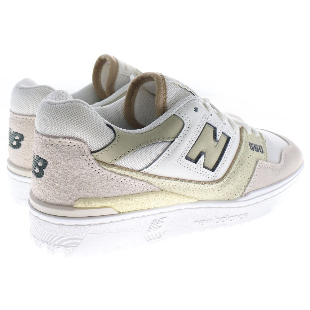 New Balance(ニューバランス) WMNS BBW550SK WHITE/BEIGE スウェード ローカットスニーカー ホワイト US8/25.0cm