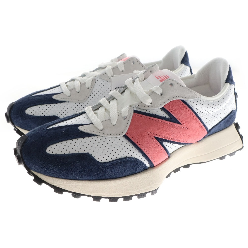 New Balance(ニューバランス) MS327PW レザー ローカットスニーカー ホワイト/ピンク US8.5/26.5cm