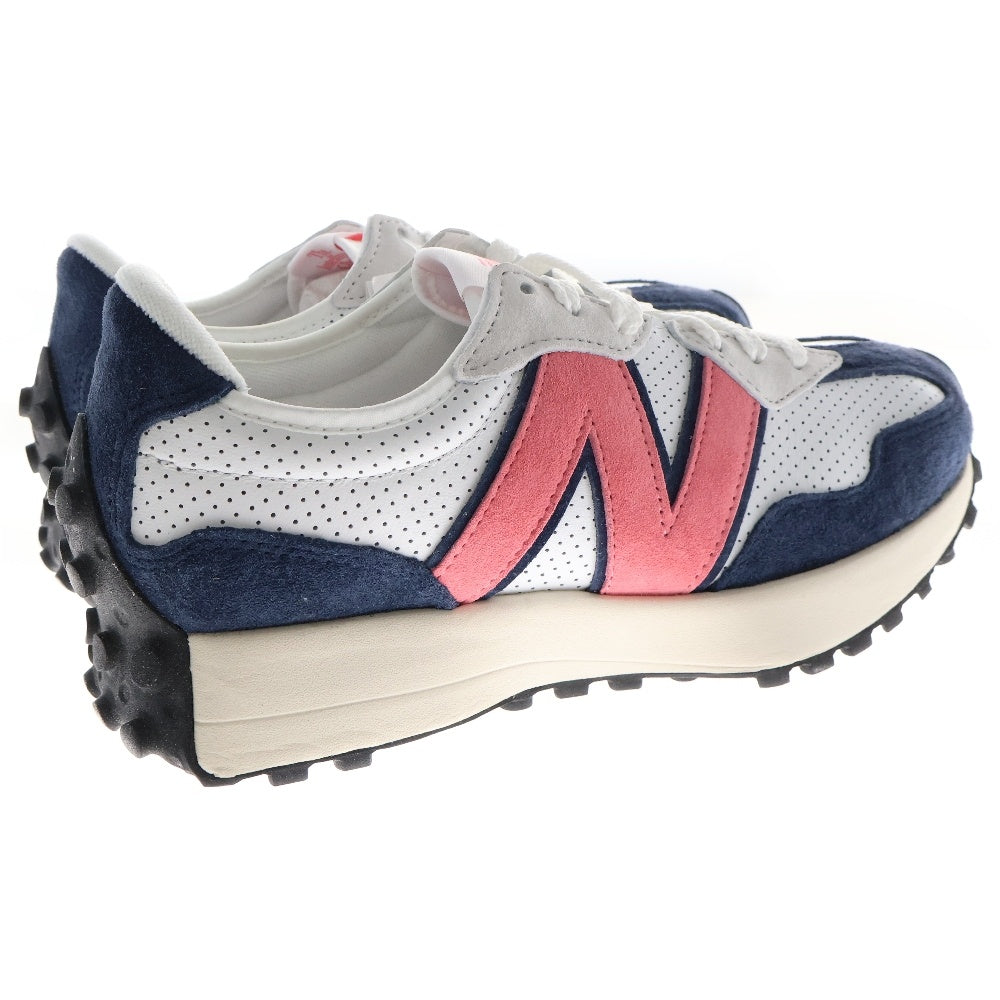 New Balance(ニューバランス) MS327PW レザー ローカットスニーカー ホワイト/ピンク US8.5/26.5cm