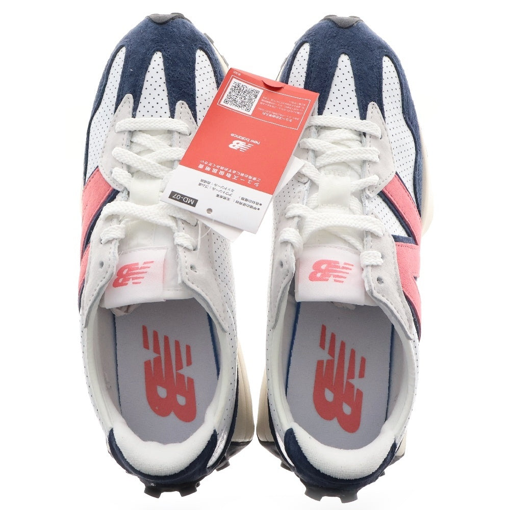 New Balance(ニューバランス) MS327PW レザー ローカットスニーカー ホワイト/ピンク US8.5/26.5cm