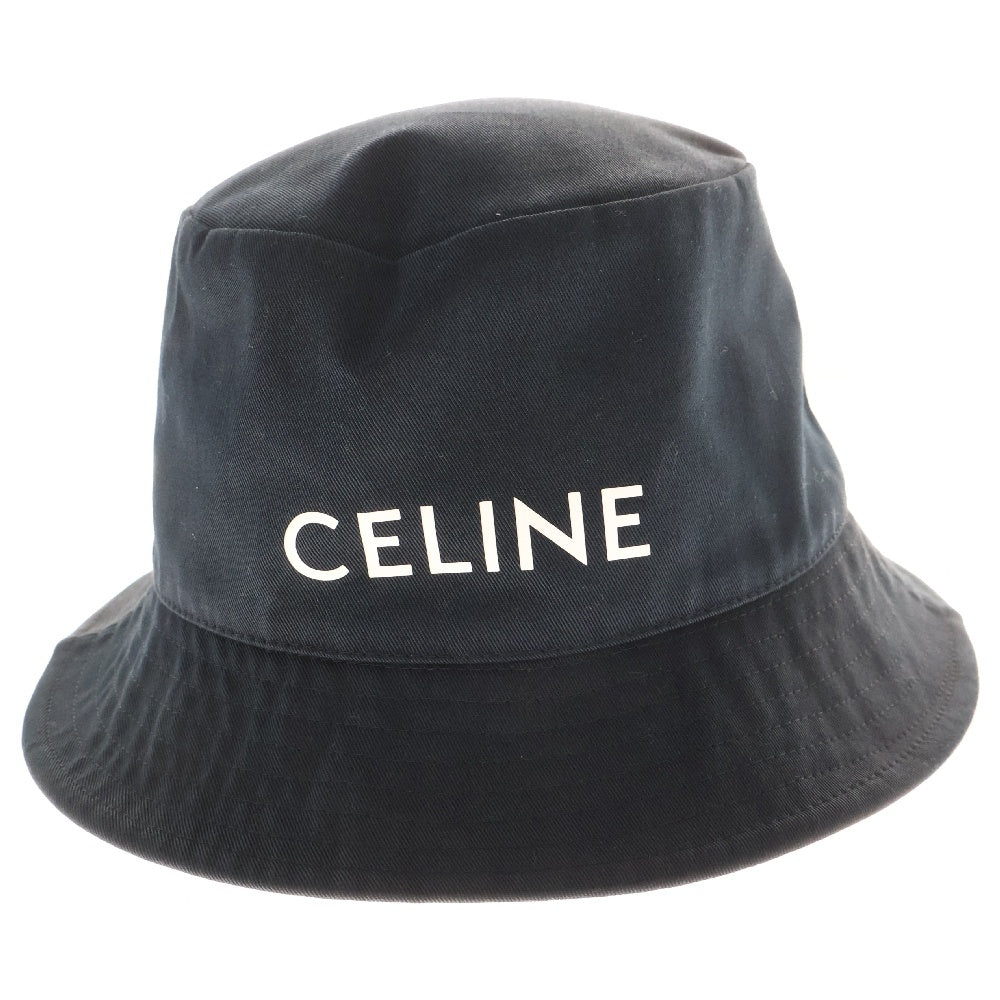 CELINE(セリーヌ) ロゴプリント バケットハット 帽子 ブラック 2AU5B968P