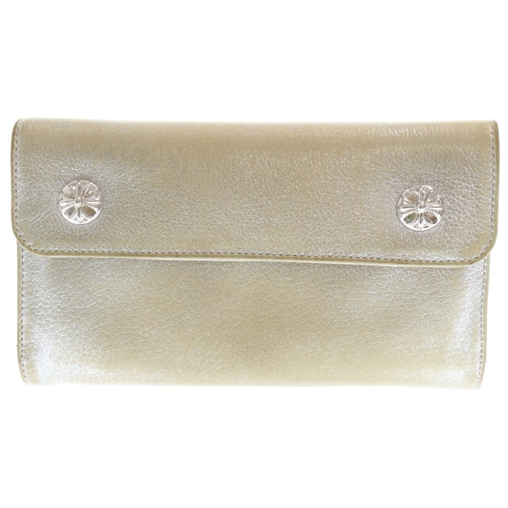 CHROME HEARTS(クロムハーツ) WAVE NOVELTY WALLET クロスボール ウェーブウォレット 財布 シルバー