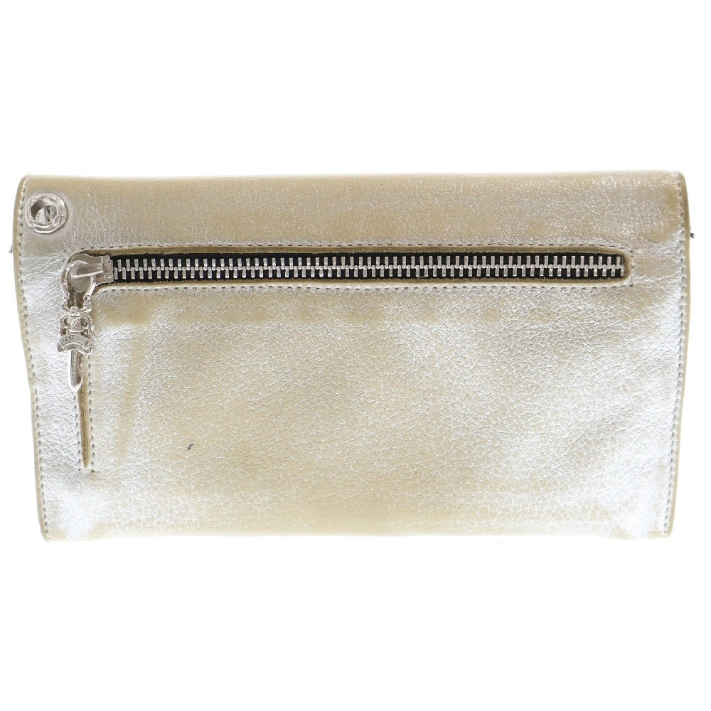 CHROME HEARTS(クロムハーツ) WAVE NOVELTY WALLET クロスボール ウェーブウォレット 財布 シルバー