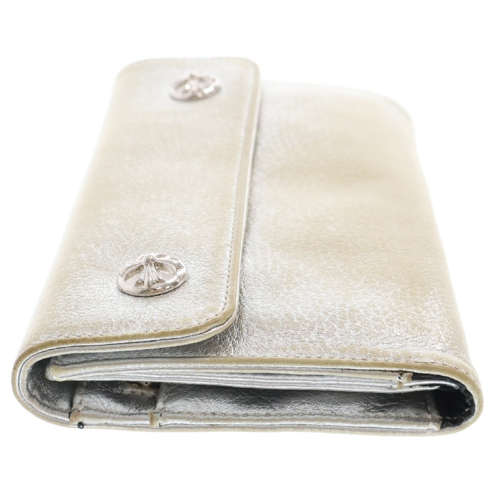 CHROME HEARTS(クロムハーツ) WAVE NOVELTY WALLET クロスボール ウェーブウォレット 財布 シルバー