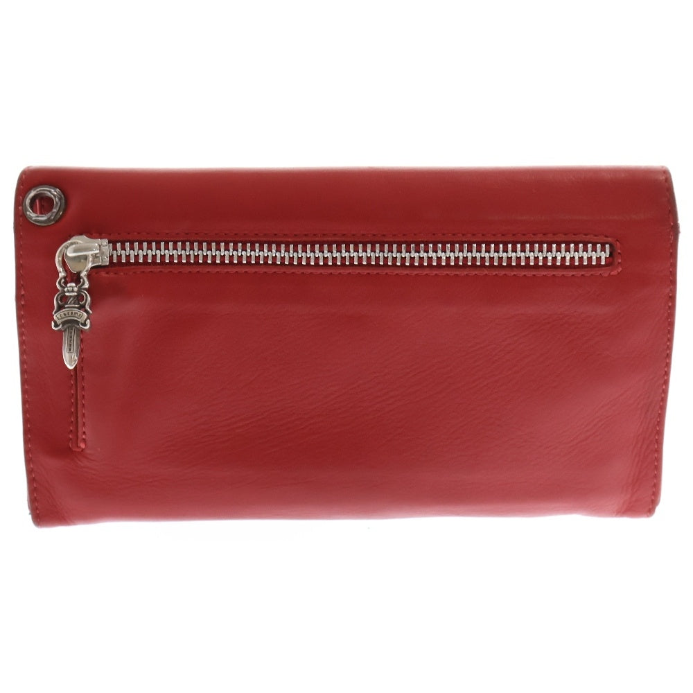 CHROME HEARTS(クロムハーツ) WAVE NOVELTY WALLET クロスボール ウェーブウォレット 財布 レッド