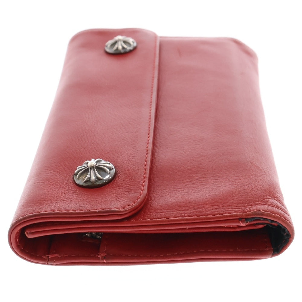 CHROME HEARTS(クロムハーツ) WAVE NOVELTY WALLET クロスボール ウェーブウォレット 財布 レッド