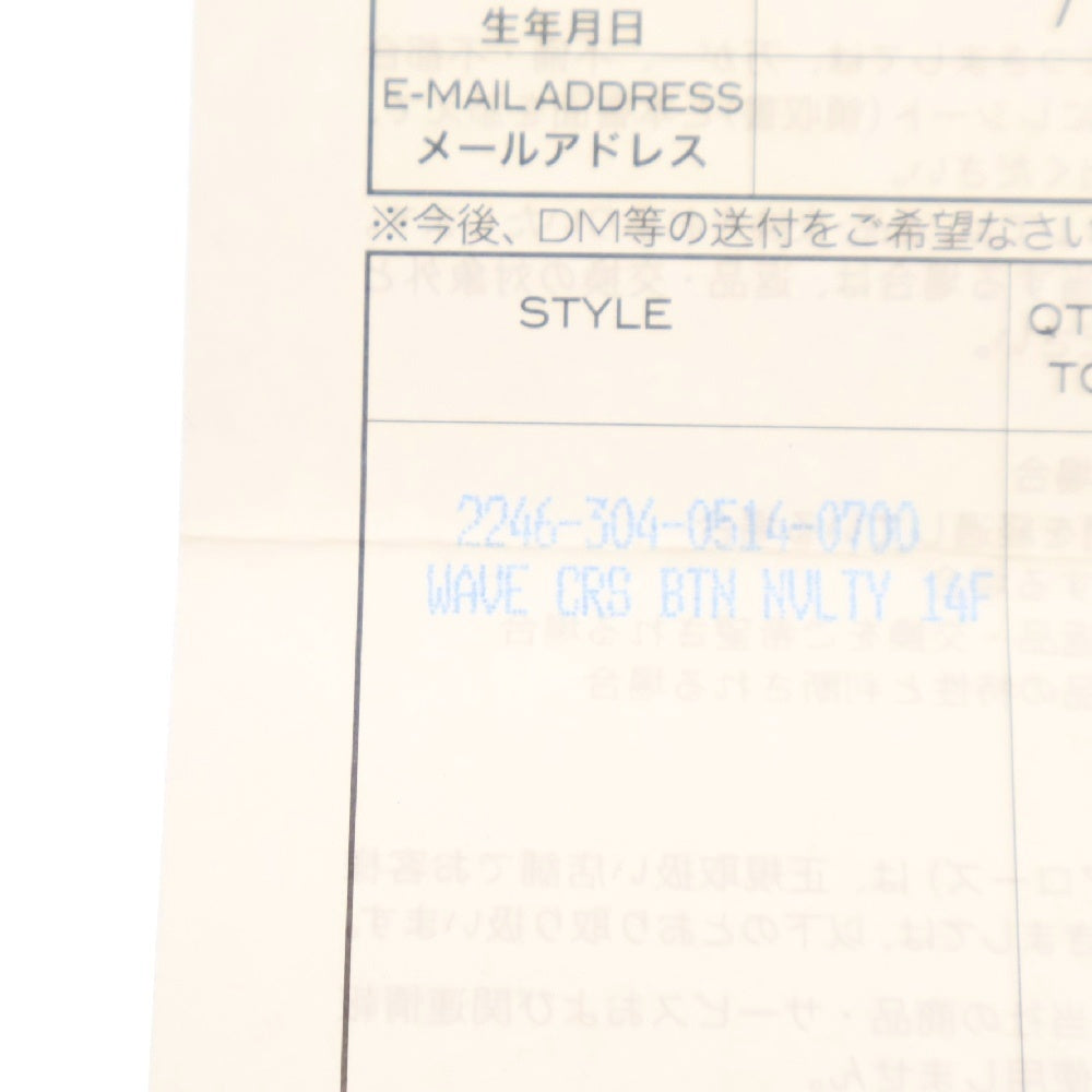 CHROME HEARTS(クロムハーツ) WAVE NOVELTY WALLET クロスボール ウェーブウォレット 財布 レッド