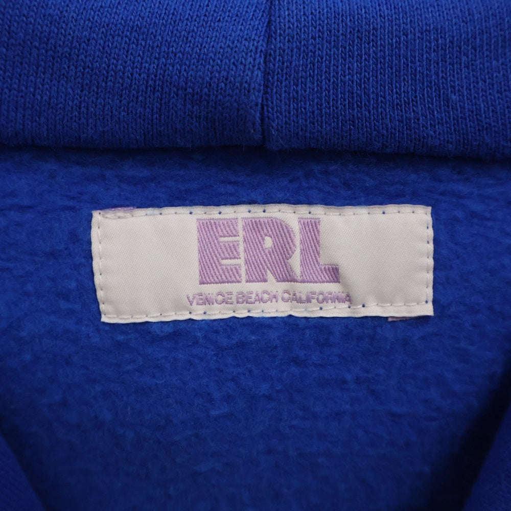 ERL(イーアールエル) Swirl スワール プルオーバーパーカー ブルー/オレンジ