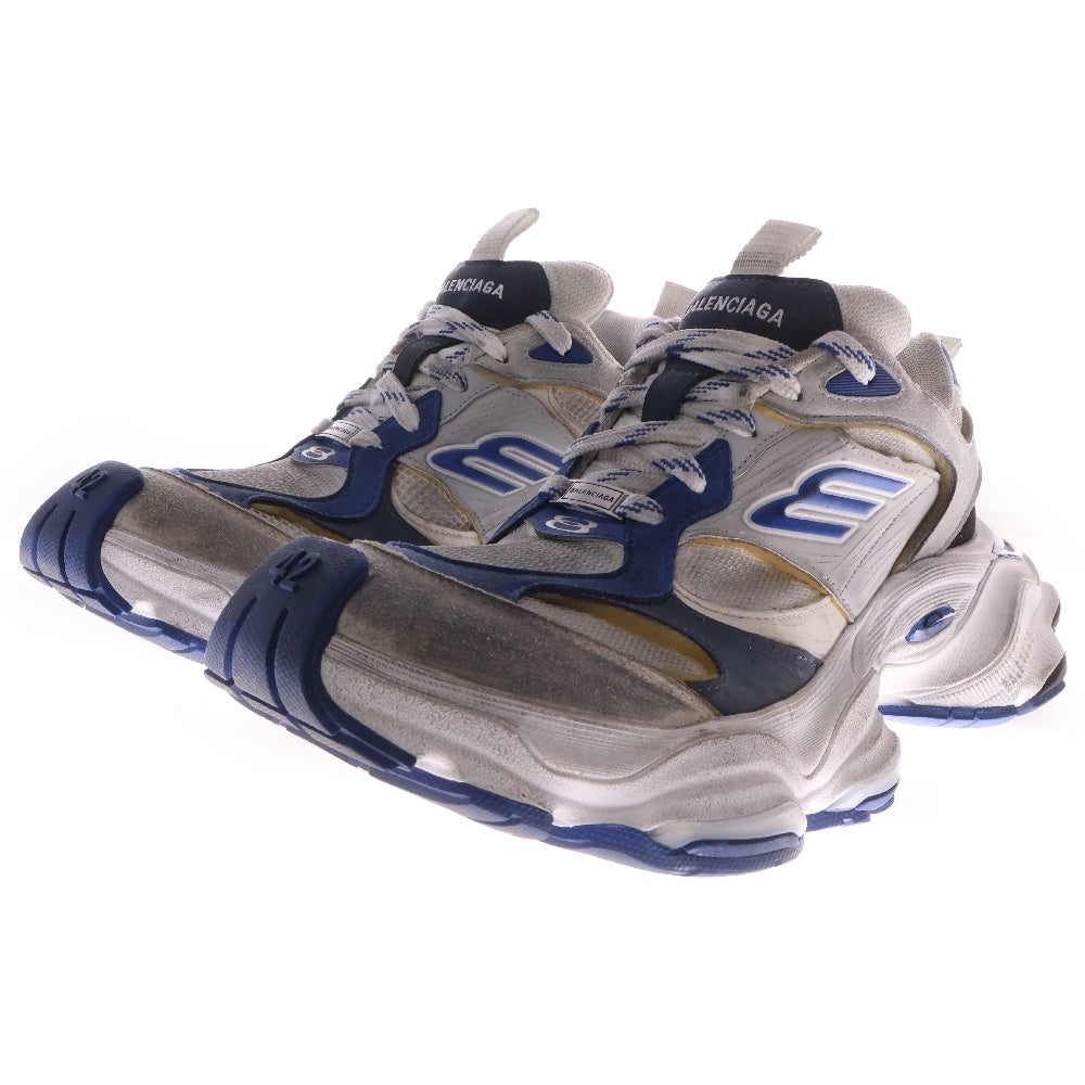 BALENCIAGA(バレンシアガ) 24SS CARGO SNEAKER カーゴ ダメージ加工ボリュームローカットスニーカー 785754 ブルー/ホワイト