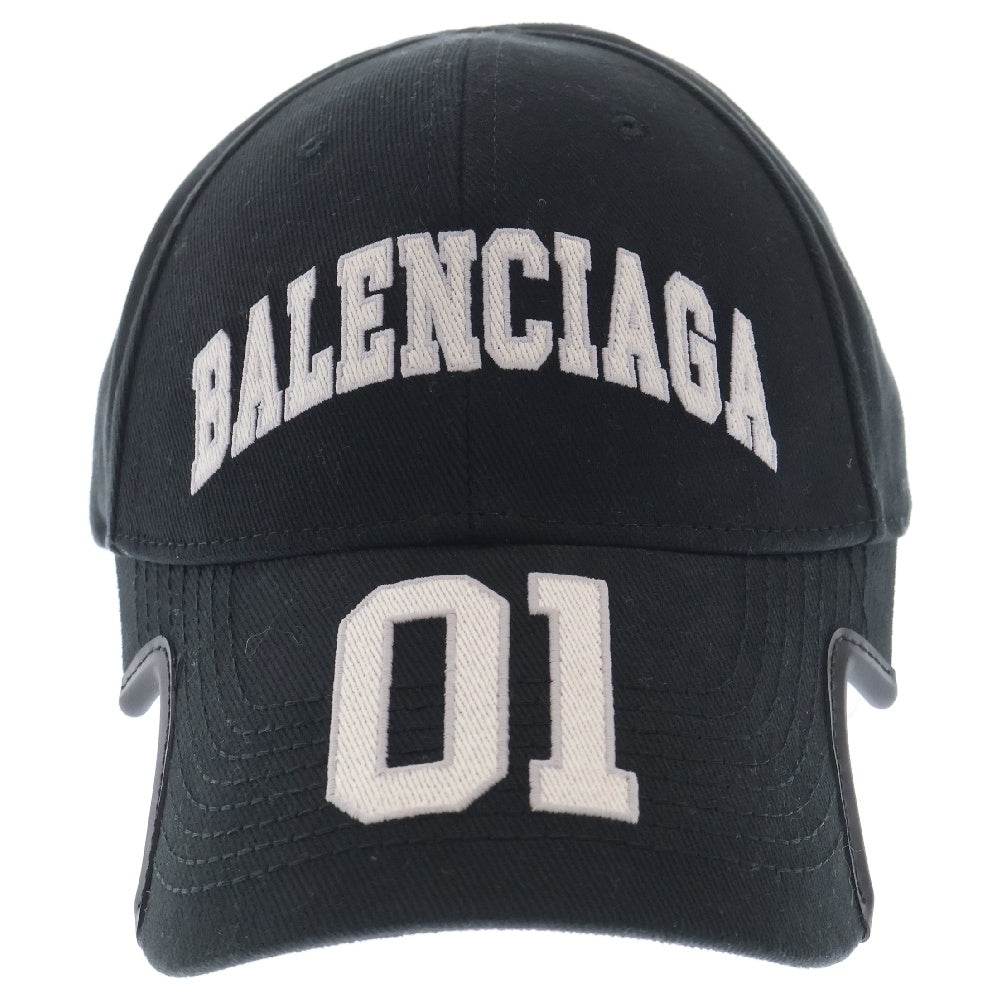 BALENCIAGA(バレンシアガ) Basketball Series バスケットシリーズ アーチロゴ 01 ベースボールキャップ 410B2 ブラック
