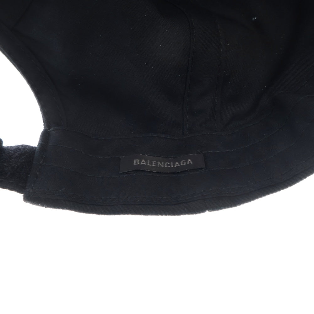 BALENCIAGA(バレンシアガ) Basketball Series バスケットシリーズ アーチロゴ 01 ベースボールキャップ 410B2 ブラック