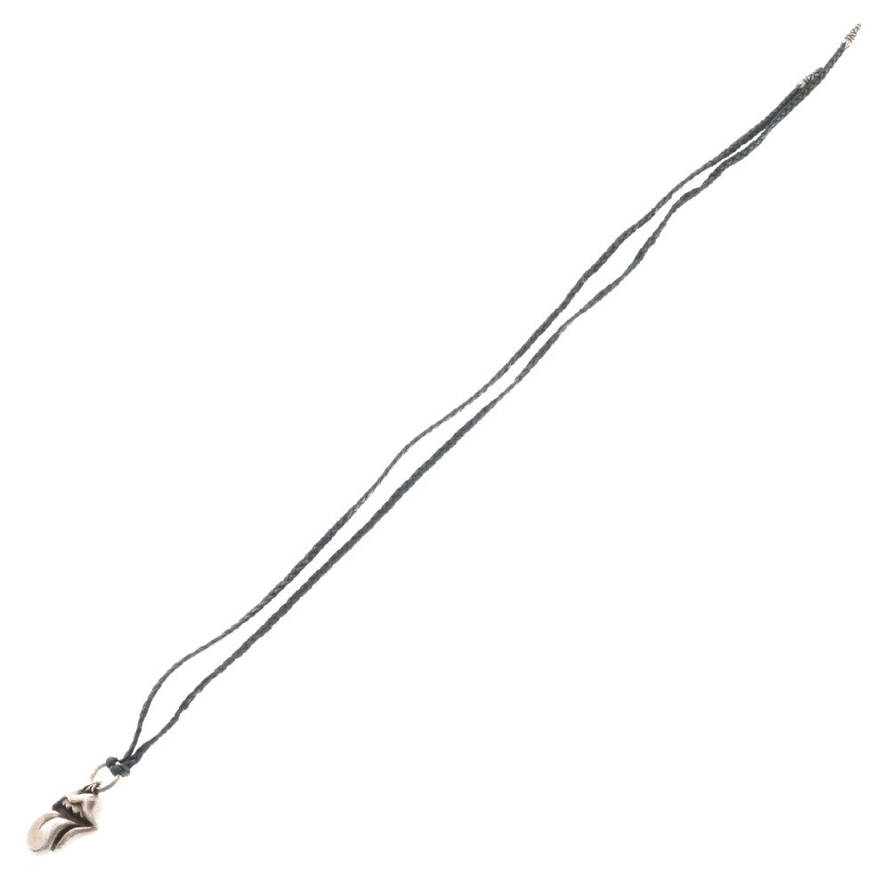 CHROME HEARTS(クロムハーツ) LIPSTONGUE PENDANT リップアンドタン ペンダントトップ スクロールチップ レザーブレイドチェーン シルバー