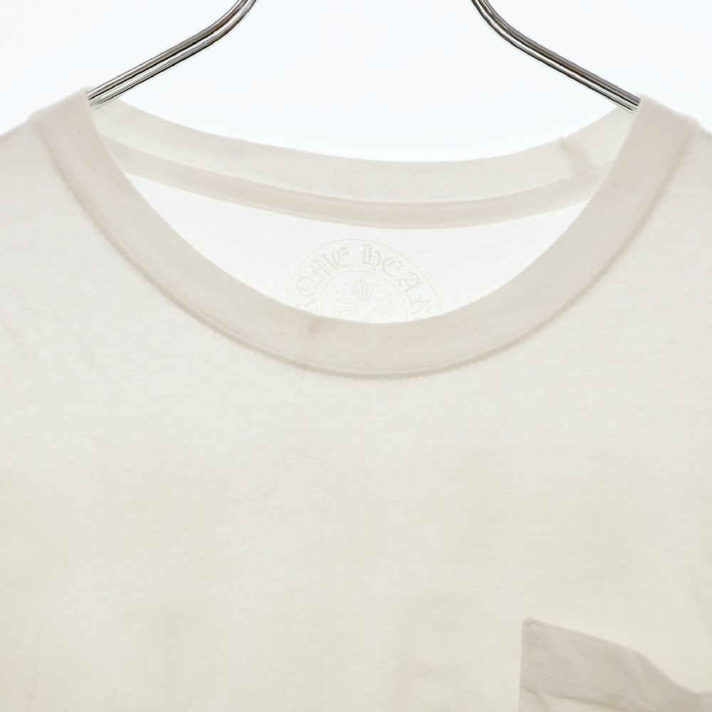 CHROME HEARTS(クロムハーツ) CH L S 1 バック英字ロゴプリント 長袖Tシャツ ロングスリーブカットソー ホワイト