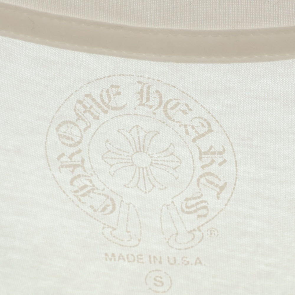 CHROME HEARTS(クロムハーツ) CH L S 1 バック英字ロゴプリント 長袖Tシャツ ロングスリーブカットソー ホワイト