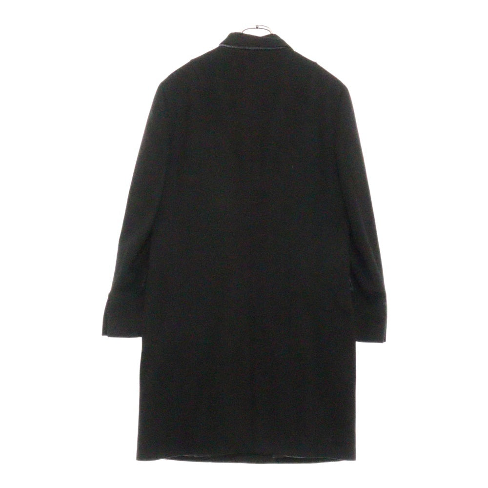 LANVIN en Bleu(ランバンオンブルー) カシミア ロゴモチーフ付き コート LB-IS-31751 ブラック