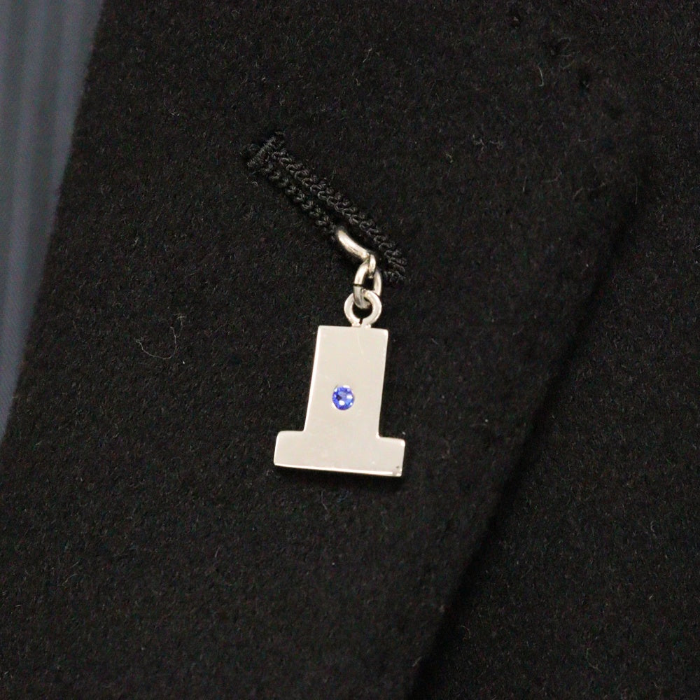 LANVIN en Bleu(ランバンオンブルー) カシミア ロゴモチーフ付き コート LB-IS-31751 ブラック