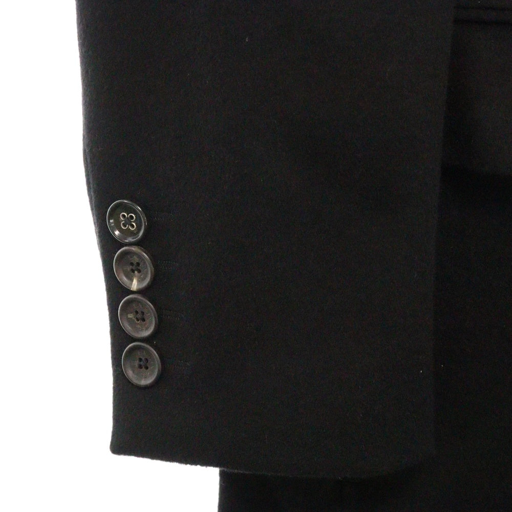 LANVIN en Bleu(ランバンオンブルー) カシミア ロゴモチーフ付き コート LB-IS-31751 ブラック