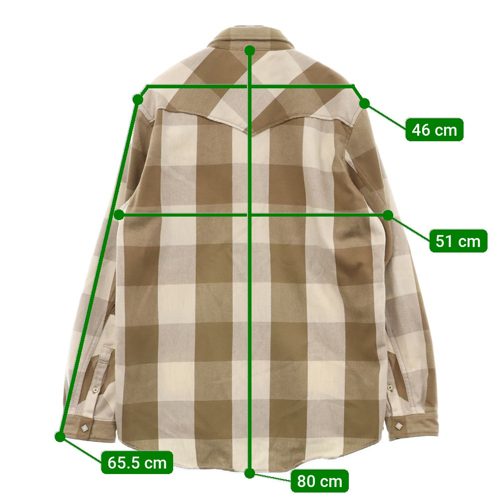 nonnative(ノンネイティブ) バッファローチェック ウエスタン シャツ NN-S3007 ベージュ