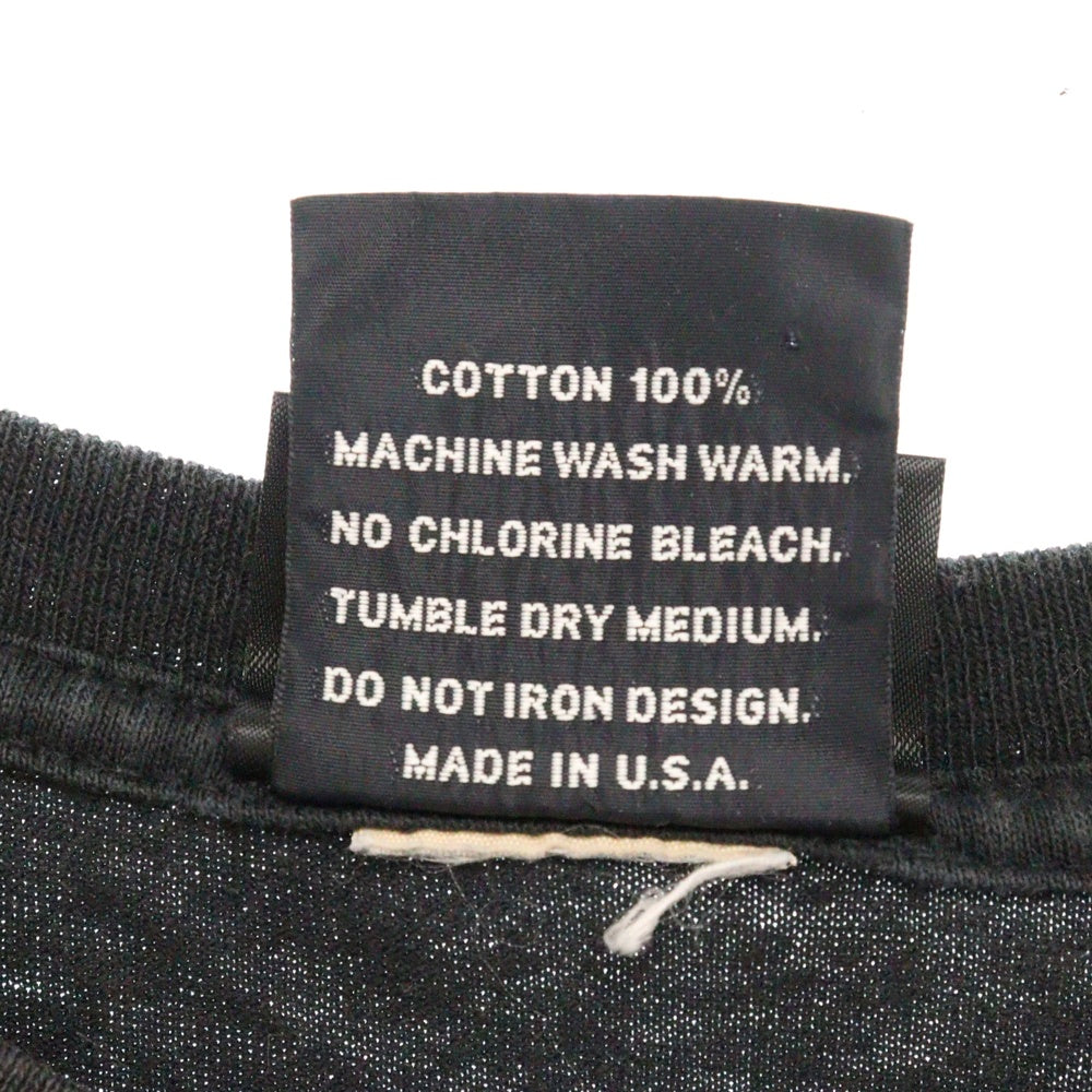 VINTAGE(ヴィンテージ) THE DOORS バンドプリント クルーネック半袖Tシャツカットソー ブラック