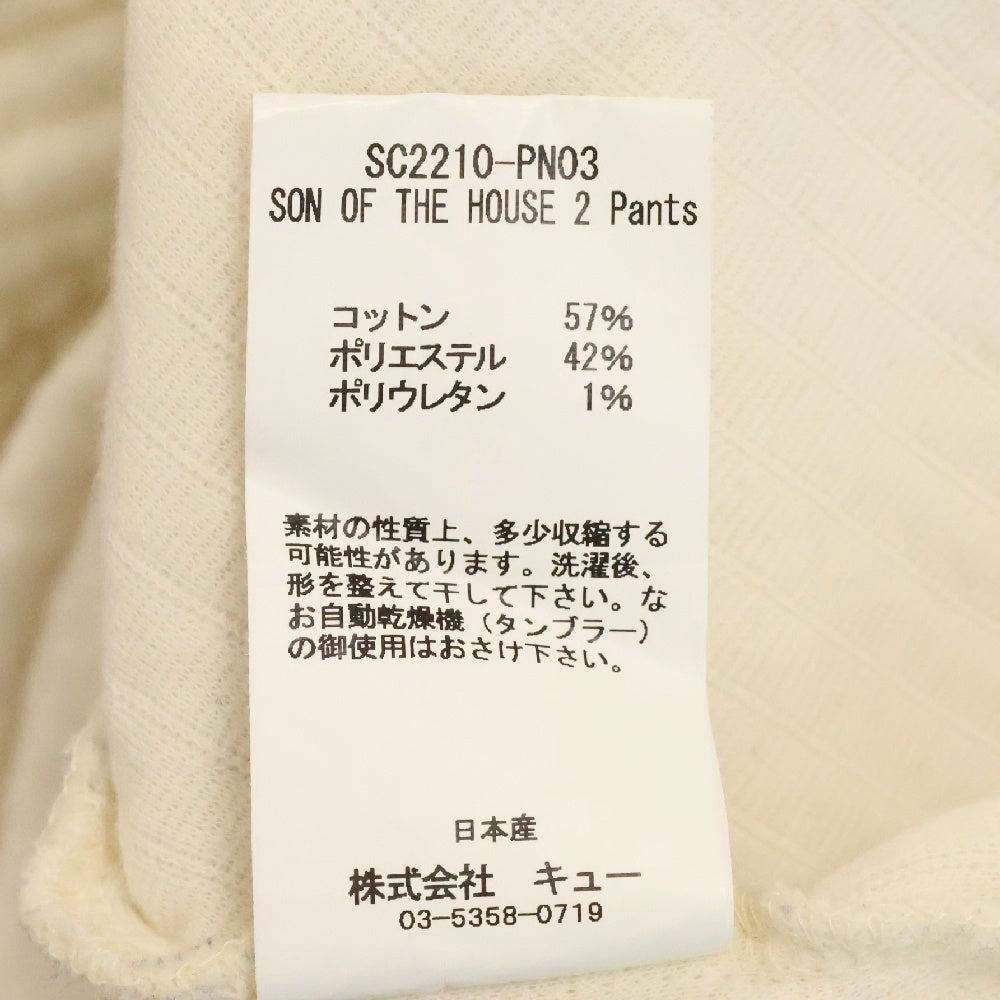 SON OF THE CHEESE(サノバチーズ) コットン ジョガーパンツ ホワイト SC2210-PN03