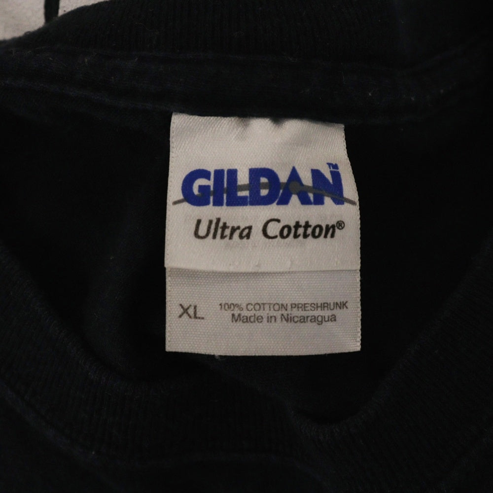 VINTAGE(ヴィンテージ) OBAMA TEE オバマ 両面プリント 半袖クルーネックTシャツカットソー ブラック GILDANタグ