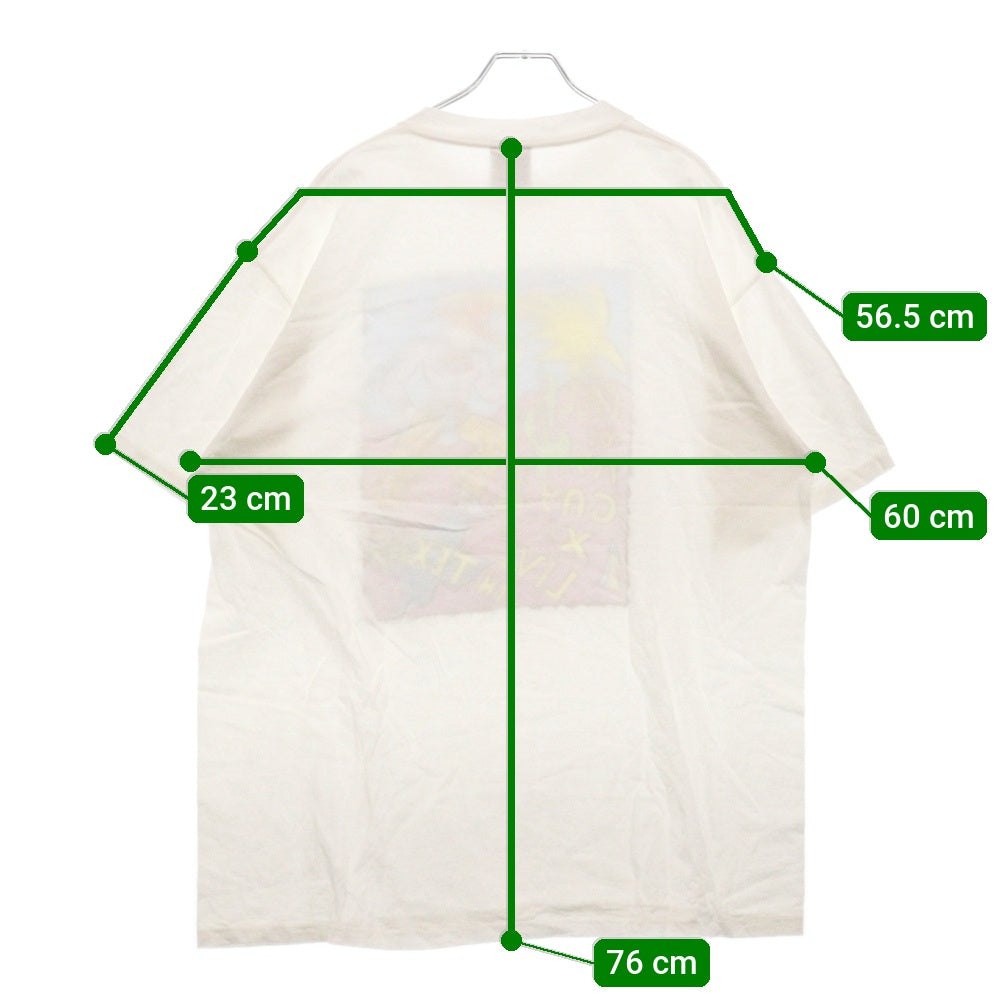 VINTAGE(ヴィンテージ) TEXAS TEE テキサスプリント 半袖クルーネックTシャツカットソー ホワイト