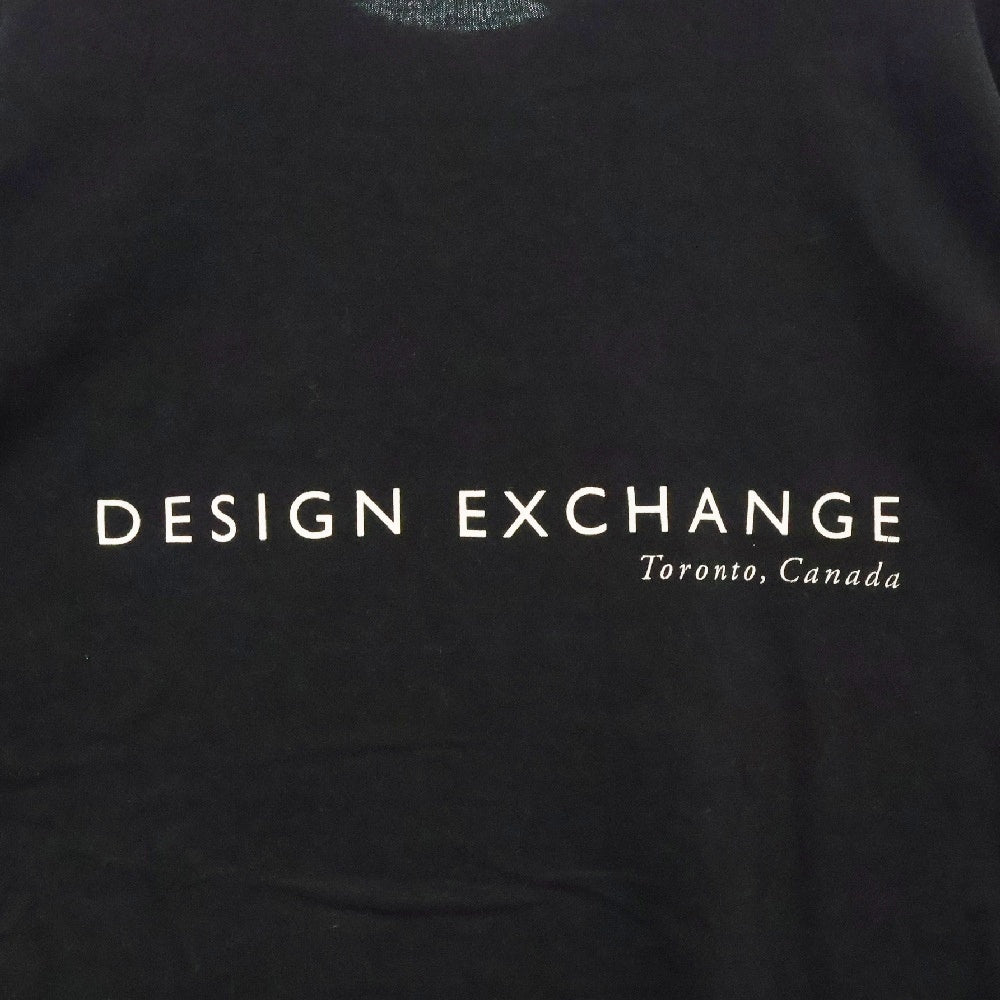 VINTAGE(ヴィンテージ) DESIGN EXCHANGE プリント クルーネック半袖Tシャツカットソー ブラック